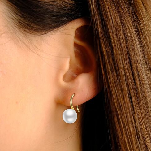 925 Sterling Silver Freshwater Cultured Handpicked AAA+ Quality Pearl Drop Earring for Women in Saudi Arabia