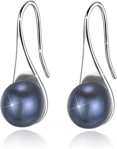 925 Sterling Silver Freshwater Cultured Handpicked AAA+ Quality Pearl Drop Earring for Women in Saudi Arabia