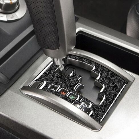 Carbon Fiber Center Control Gear Shift Panel Trim Cover for Toyota 4Runner SUV 2010-2024 (Marble Black) in Saudi Arabia