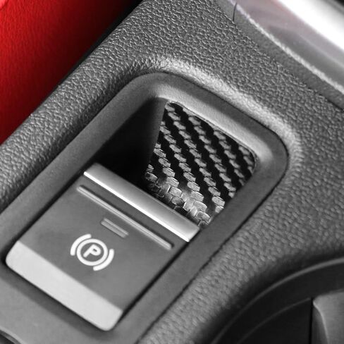 ملصق Betterhumz Car Electric Handbrake متوافق مع Audi A3 8y S3 RS3 Sportback 2021-2025 CAR CENTER CENTOLE TRIM لملحقات صب الألكانتارا (الكربون) in Kuwait