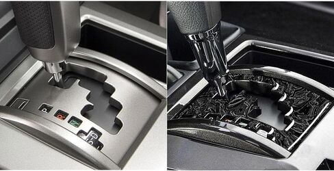 Carbon Fiber Center Control Gear Shift Panel Trim Cover for Toyota 4Runner SUV 2010-2024 (Marble Black) in Saudi Arabia