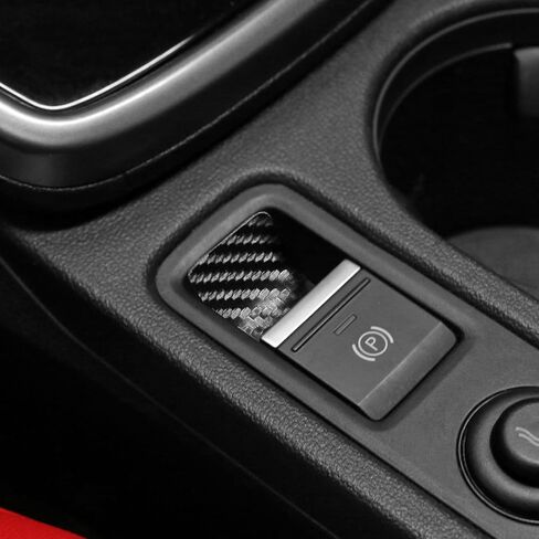 ملصق Betterhumz Car Electric Handbrake متوافق مع Audi A3 8y S3 RS3 Sportback 2021-2025 CAR CENTER CENTOLE TRIM لملحقات صب الألكانتارا (الكربون) in Kuwait