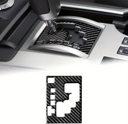 Carbon Fiber Center Control Gear Shift Panel Trim Cover for Toyota 4Runner SUV 2010-2024 (Marble Black) in Saudi Arabia