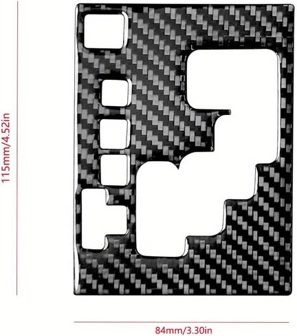 Carbon Fiber Center Control Gear Shift Panel Trim Cover for Toyota 4Runner SUV 2010-2024 (Marble Black) in Saudi Arabia