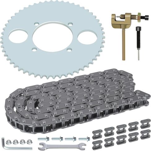 YOXUFA T8F Drive Chain 116 Links for 43cc 47cc 49cc 2-Stroke SSR SX50 Holeshot Coolster SYX Goped MotoTec APC Mini Chopper Super Pocket Dirt Bike 4 Wheeler ATV Quad Scooter Kid Mini Moto Heavy Duty in Saudi Arabia
