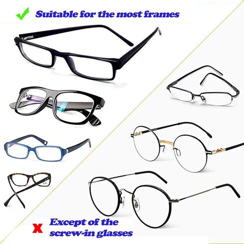 Eyeglass Nose Pads, 2mm Thk., Anti Slip Soft Adhesive Silicone Nose Pads with Super Sticky Backing, Glasses Nose Pad for Glasses, Sunglasses and Eye Wear (5 Pairs Clear) in Kuwait