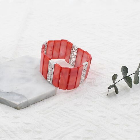 أساور بوهو مكتنزة تمتد ملونة من الذهب المصنوع يدويًا من الفضة المغطاة بسلسلة أسوار قذيفة للنساء in Kuwait