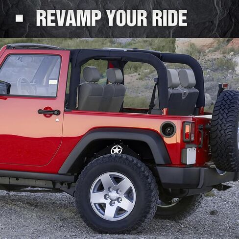 for Wrangler JK Rear Inner Fender Liners Back Wheel Well Cover Compatible with 2007-2018 Jeep Wrangler JK & JKU Unlimited 2/4 Doors, Lightning Style Steel Mud Guards Fender Flare Liners (2 PCS) in Kuwait