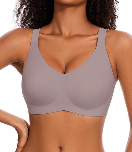 Womens Seamless Wireless Supportive Bra Push Up Comfort Full Coverage No Underwire T-Shirt Bra in Saudi Arabia