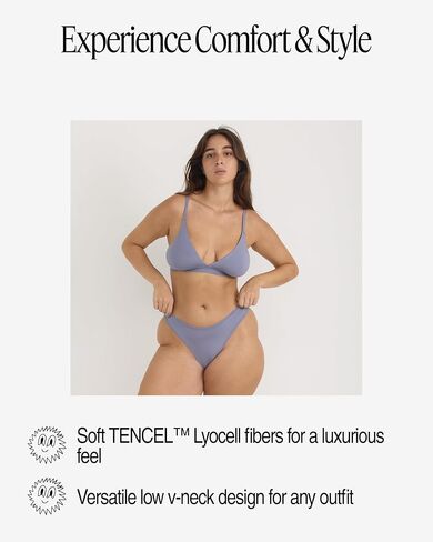 Women's Soft Touch Veil Wireless Triangle Bralette in Kuwait