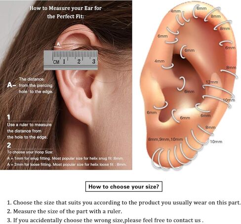 funlmo 16g القمر الهلال وجه الحاجز حلقة الأنف خاتم daith مجوهرات 316L من الصلب الجراحي الحاجز المجوهرات in Saudi Arabia