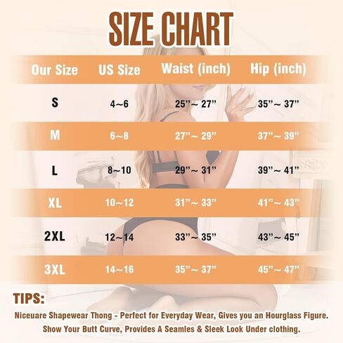 Niceuare 2 Pack Tummy Control Shapewear Thong Women Body Shaper Underwear High-waisted Sculpting Thong Fupa Control Panties in Saudi Arabia