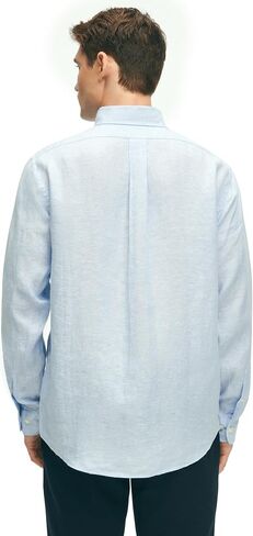 Brooks Brothers Men's Irish Linen Long Sleeve Sport Shirt in Saudi Arabia