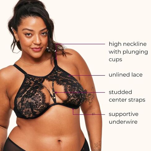 adore me emmeline undize underwire bra-30a-38dd bra high-jack prain for women with stud detail and straps straps in Kuwait