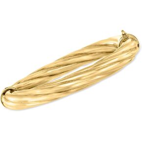 Ross-Simons Italian Twisted Oval Bangle Bracelet