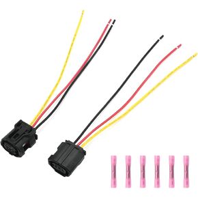 6189-1129 2 Pack Camshaft Position Sensor Connector Pigtail Plug, Replacement for Toyota 4Runner 2005-2015 Replacement for Lexus GX460 2010-2014, Replaces 46393JF SU7792