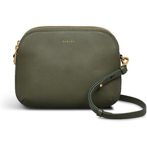 RADLEY London Dukes Place Women's Medium Leather Ziptop Crossbody Bag, Dark Olive