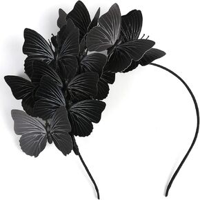 Coucoland Butterfly Fascinator Hats Monarch Butterfly Headband Crown Tea Party Kentucky Halloween Costume Headpiece