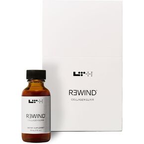 LTH Rewind Collagen Elixir - مع الببتيدات الكولاجين وحمض الهيالورونيك ومضادات الأكسدة - يدعم الشعر والجلد وصحة المفاصل - التوت ، 30 مل (15 حزمة)