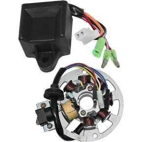 Magneto Stator for Polaris Scrambler 50 90 2001-2003 for Sportsman 90 2001-2006 for Predator 50 90 2003-2006 with Ignition Box for Predator