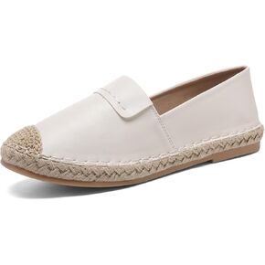 Altxic Women's Cap-Toe Classic Comfortable Slip on Lightweight Casual Espadrilles Loafer Flat