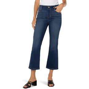 Liverpool Women's GIA Glider Pull On Flare w/Clean Live Leg Jean 25.5in inseam في Bonelli
