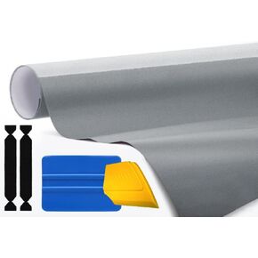 3M 1080 Gloss Sterling Silver Air-Release Vinyl Wrap Roll Including Toolkit (1 Foot X 5 Feet)