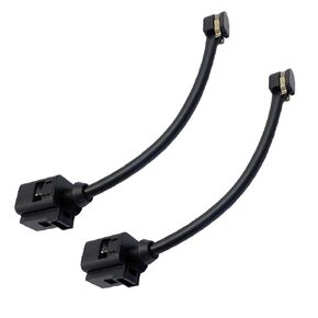 7P0907637C Rear Brake Pad Electronic Wear Sensor Replacement for V-W T-ouareg 2011-2016 Black 2pcs