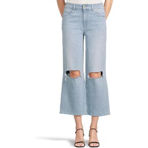 PAIGE Women's Sasha Ankle Raw Hem in Maeve Destructed
