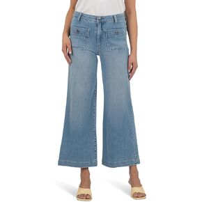 KUT from the Kloth Women's Meg High Rise Wide Leg with Patch Pockets