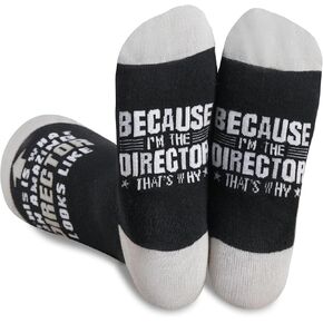 InnoBeta Director Gifts for Men, Women, Gifts for Director on Birthday and Christmas, One Size Crew Socks