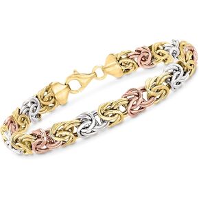 Ross-Simons 14kt سوار Byzantine Tri Tri-Colored