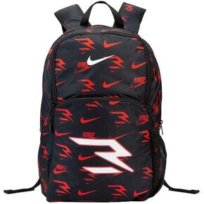 حقيبة ظهر Nike 3 العلامة التجارية - أسود/أحمر - حجم واحد (30 لتر)