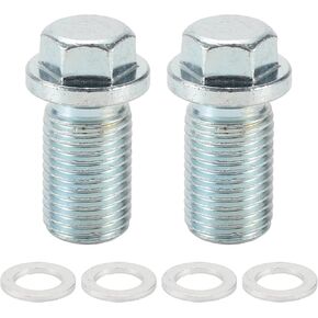 1 Set Oil Drain Plug for Mercedes-Benz Sprinter 2500 3500 2010-2021 Engine Oil Pan Drain Bolt Screw Thread Repair with Gasket Silver Tone Steel