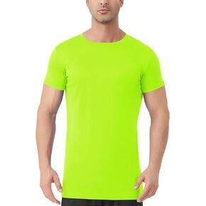 Idtswch Men's Tall T-Shirt Rash Guard UPF 50+ T-Shirt Quick Dry Swim Water Top Tee Short Sleeve Athletic Shirts