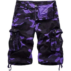 Men's Camouflage Cargo Shorts Camo Outdoor Work Short