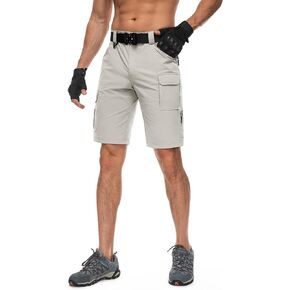 Men's Cargo Hiking Shorts Casual Work Shorts for Men Relaxed Fit for Tactical Fishing Outdoor with 7 Pockets Quick Dry