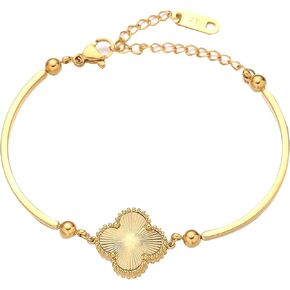 Gold-Tone Bracelet with Sun Ray Charm, Chain Link Accents