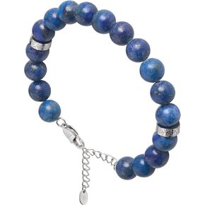 Forge & Foundry Men's Adjustable Bead Bracelet with Stainless Steel Extender [Brooklands]
