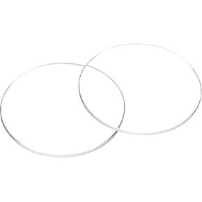 Harfington Watch Crystal Glass Lens Edge Flat Round Round Ultra Clear Glass Watch Crystals Len Dial Dial Press