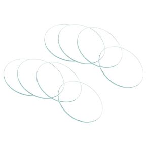 Watch Crystal Len Glass, 31mm Dia. Optical Glass Single Dome Face Crystals Replacement Lens Clear - (Applications: for Watchmaker Repair Electronic Mechanical Watch), 8-Pieces