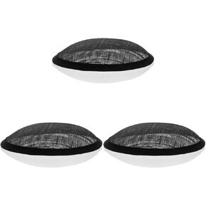 Galpada 3 قطع أسود Sinamay Hat Fascinator Hat Base Sinamay Hat Base DIY Fascinator Base Base Round Round Round