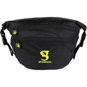 geckobrands Waterproof Lightweight Dry Bag Waist Pouch with Adjustable Strap | for Beach, Swimming, Boating, Fishing, Hiking, and Dual Zipper Pockets for Sports, Workouts, Travel, Running, Casual Use