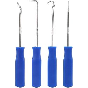 4pcs اختيار السيارة وخطافها o حلقة الختم حلقة حشية الحشية مزيل الأدوات اليدوية الحرفية الزاوية المحمولة ، مستقيمة ، وخطافات كاملة واختيار مجموعة الأدوات