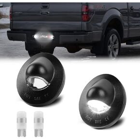 License Plate Lights LED Lamp & Housing Assembly Compatible with Fo-rd1999-2015 F150 F250 F350 F450 F550 Super Duty Bronco Excursion Expedition Explorer Ranger, DC12V 6000K White, Pack of 2