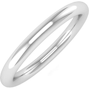 950 Platinum 2.5 mm Plain Wedding Band