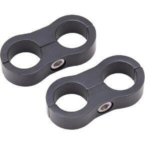 RUSSELL 6an Hose Separator - 2pk Black Anodized