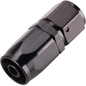 MUGE Racing Aluminum 6AN 45 Degree Swivel Hose End Fitting for Braided CPE Fuel Hose Black (45 Degree)