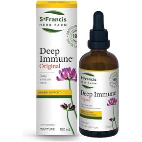 Deep Immune Herbal Tincture 100 ml – Natural Immune Support Booster – Herbal Supplements - Non GMO, Vegan, Dairy Free