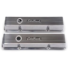 Edelbrock 4262 Valve Cover Kit (Elite II Series SBC Short), Multi, One Size